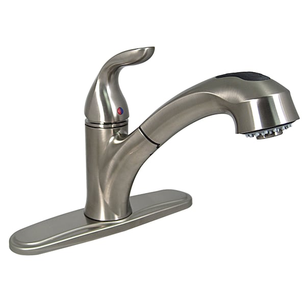 Valterra Phoenix Faucets PF231441 Single-Handle Pull Out Hybrid Kitchen Faucet - Brushed Nickel PF231441 - main